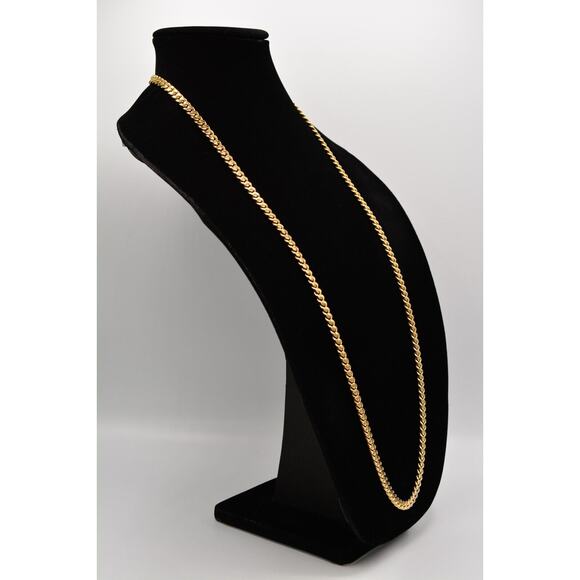 Givenchy Vintage Cuban Chain Necklace Unisex Gold Heavy Chunky Runway 37" Bin3D - Picture 3 of 12